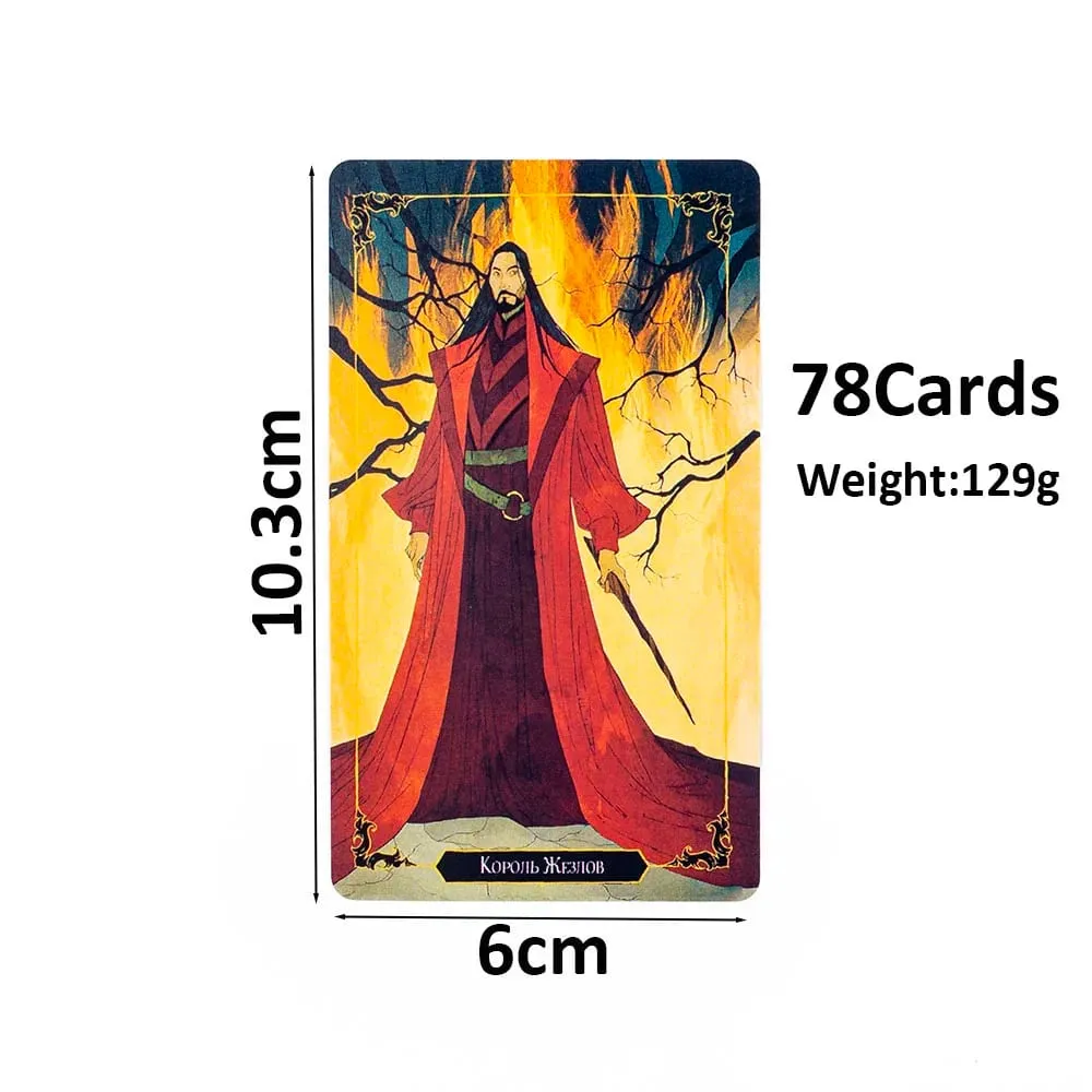 таро темного дерева Darkwood Tarot 78 Cards Deck Russian Visions Divination Edition Deck Board Playing Games 10.3x6CM — image 4