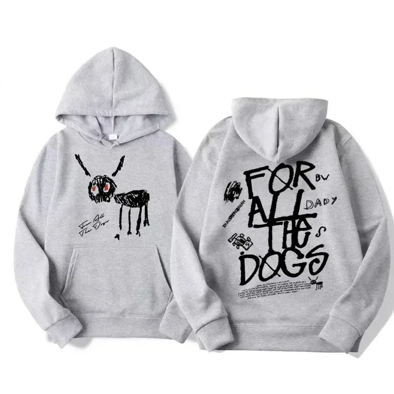 Men Women Fashion Hip Hop Pullovers Sweatshirt Vintage Streetwear Hoodie Rapper Drake New Album for All The Dogs Graphic Hoodies — image 18