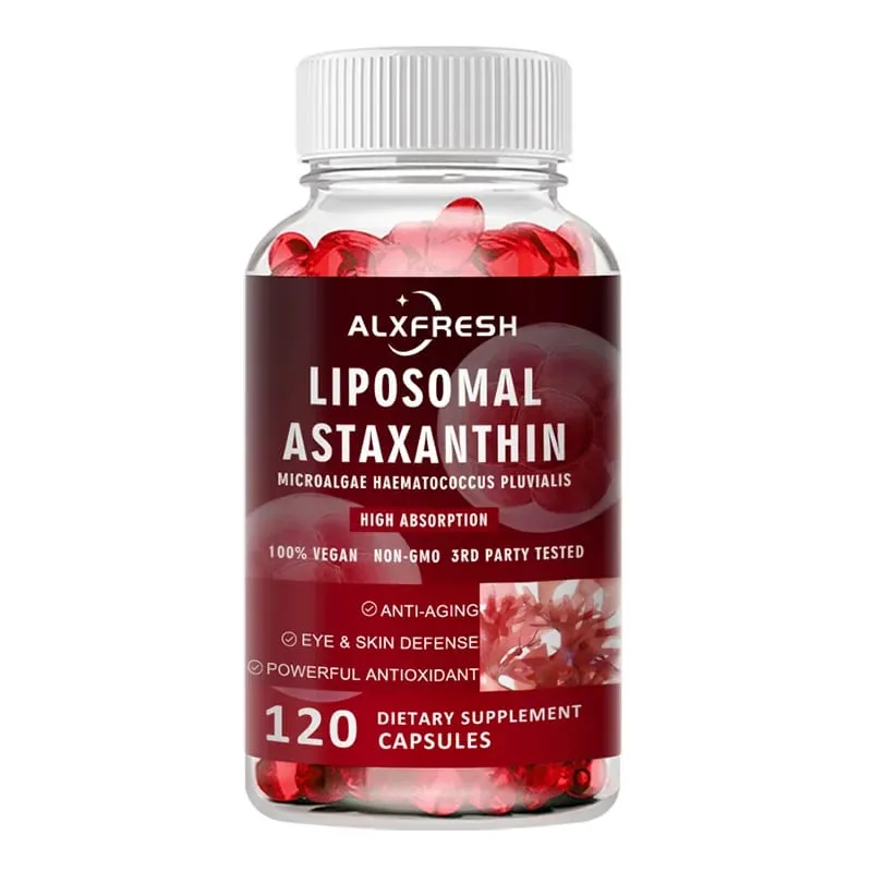 Astaxanthin Capsules For Skin Health Delay Aging Relieve Eye Fatigue Protect Vision Enhance Endurance Promote Exercise Recovery