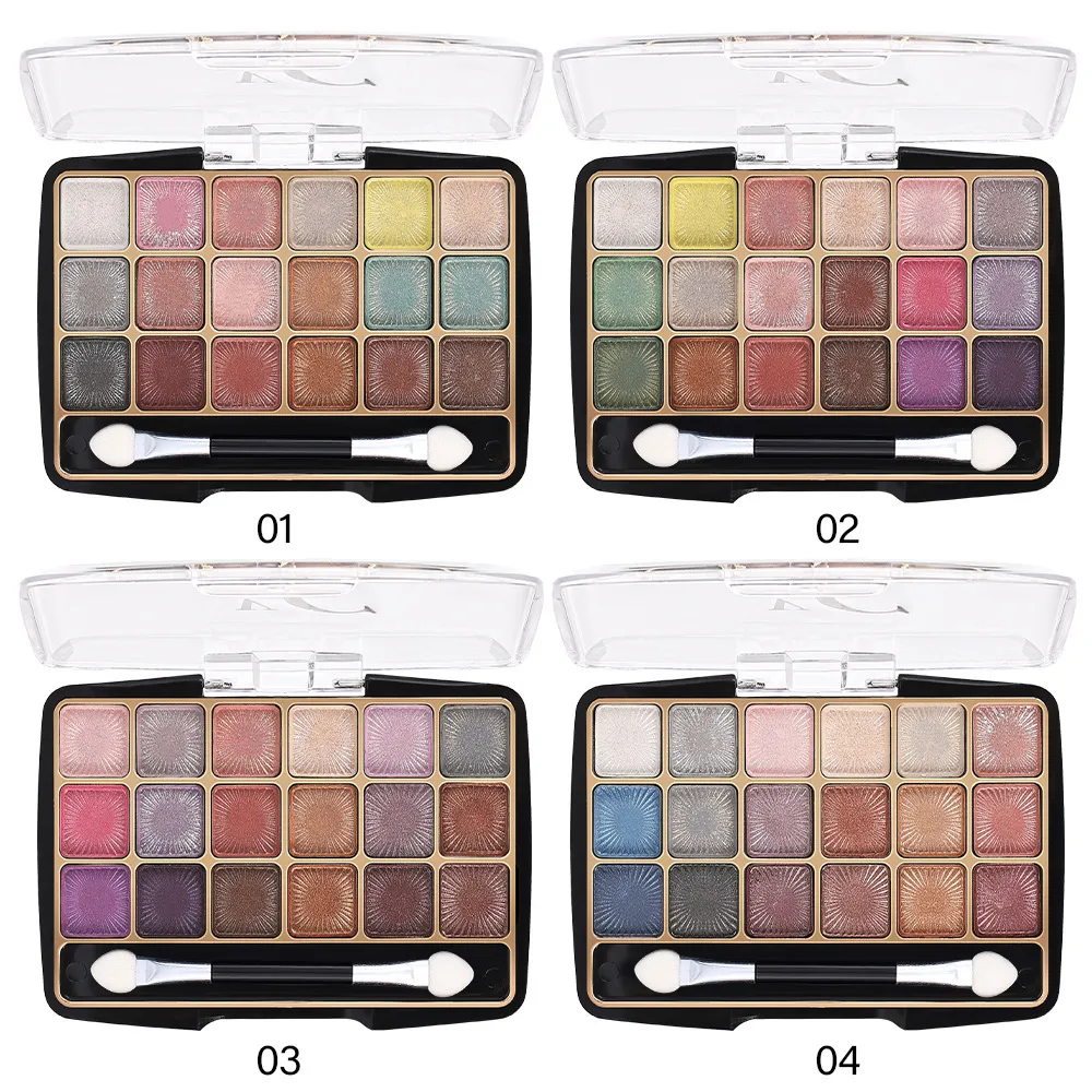18 Colors Glitter Eyeshadow Palette Long Lasting Korean Eye Makeup Matte Shimmer Pigment Nude Eyeshadow Palette Cosmetics — image 5