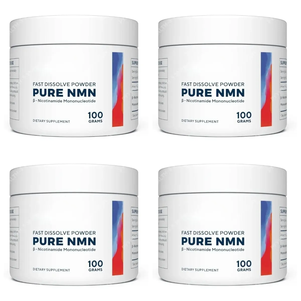 Pure NMN Powder 100g NAD+ Booster Nicotinamide Mononucleotide 500mg Fast Dissolve Anti Aging Cellular Energy Supplement Non-GMO