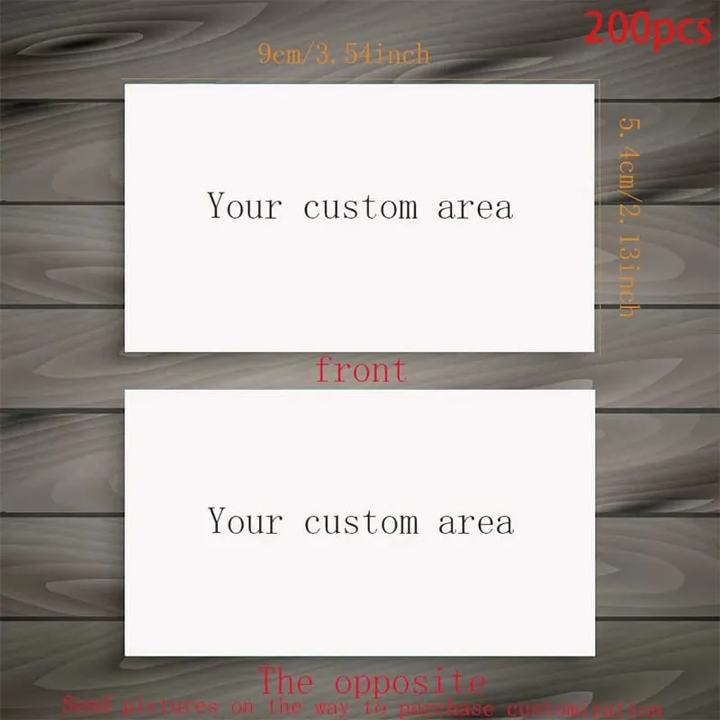 10-200pcs Customized Premium Business Cards High Quality Printed Invitation Cards Greeting Cards Postcards Personalized Gifts