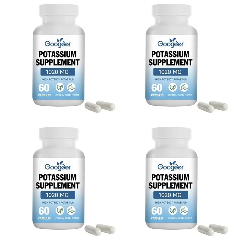 Googeer Potassium Capsules 1020 Mg High Potency Potassium Level Support Mineral Intake Gap Fill Bioavailability 60 Capsules — image 8