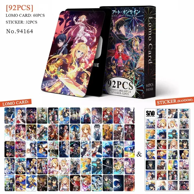 Tarjeta postal de Anime Attack on Titan Lomo, juguete Haikyuu boticario diarios Honkai Star Rail, tarjetas de colección con pegatinas de regalo — image 26