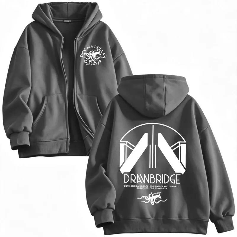DHV MAGELLAN Crew Member Game DEATH STRANDING 2 on The Beach Zipper Hoodies Men Women Clothing Zip Up Hooded Sweatshirts Jackets — image 7
