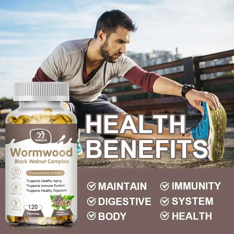 High Potency Parasite Cleanse Capsules Wormwood Black Walnut Supports Intestinal Cleansing Detox & Gut Health for Adults — image 3