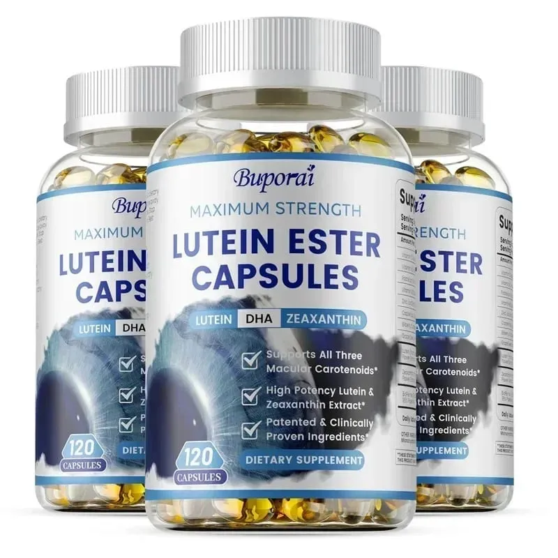 Lutein Ester Capsules - na may Zinc Vitamins C E Zeaxanthin para sa Dry Eyes Fatigue Improve Visual Function for Healthy Eyes — image 8