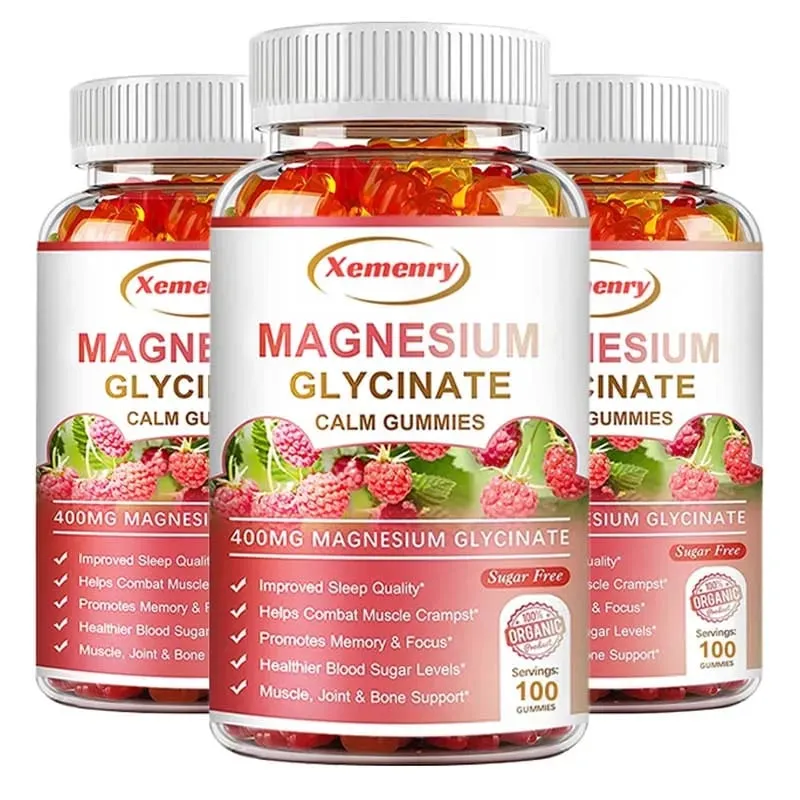 Magnesium Glycinate Gummies Calm Relieves Stress Support Sleep Support Memory Concentration & Muscle Spasms — image 1