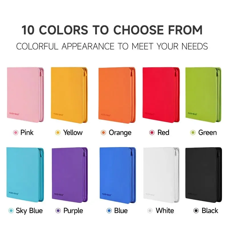 9/12 Pocket Zipper Card Binder Trading card album Durable Side Loading Card for mtg tcg for pokemon for yugioh for football — image 2