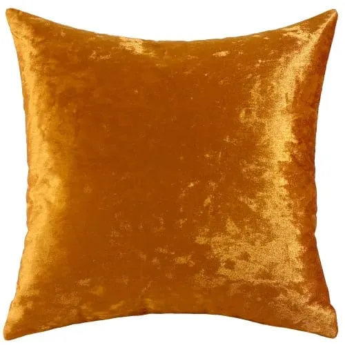 Ice Velvet Solid Color Cushion Cover 18x18 Inch Crushed Velvet Shiny Throw Pillowcase for Living Room Sofa Home Decor