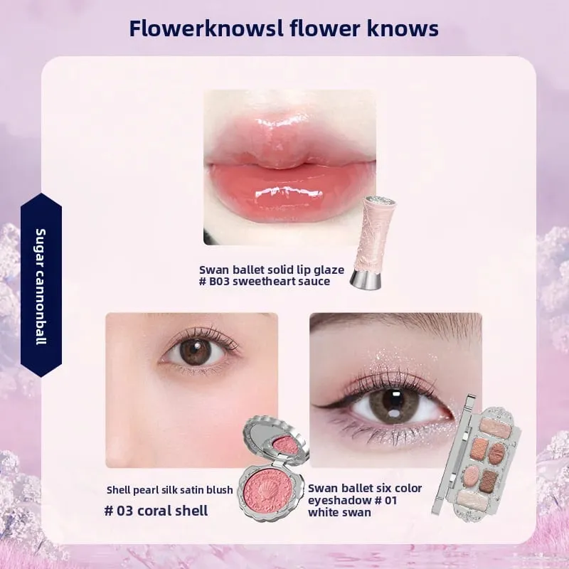 Flowerknows Dárková krabička Makeup Set Little Angel Full Box Glaze Lipsher Shell Šperky Flower Know Dárková sada k narozeninám — image 9