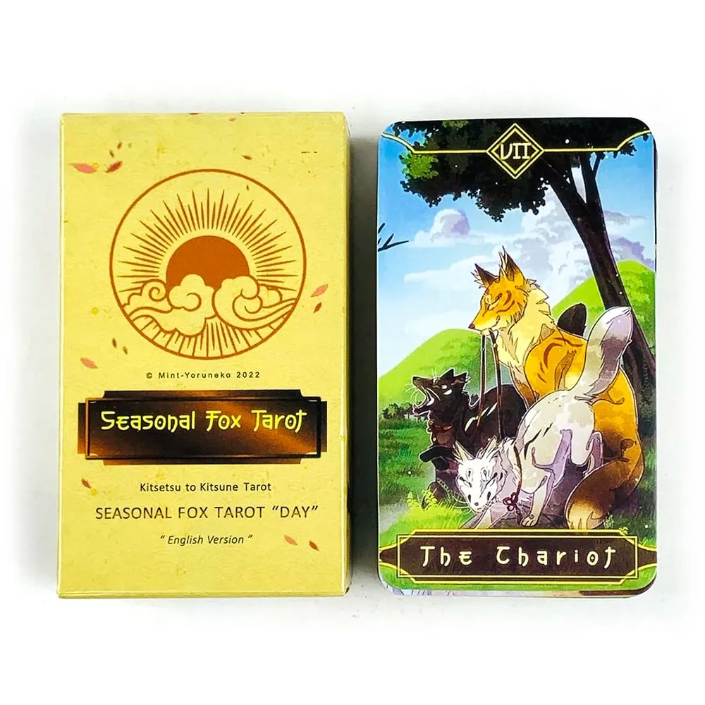 Cartes de Tarot renard saisonnier, jeu de cartes de réunion de famille, Divination mystérieuse, Oracle, jeux de Table pour débutants — image 3