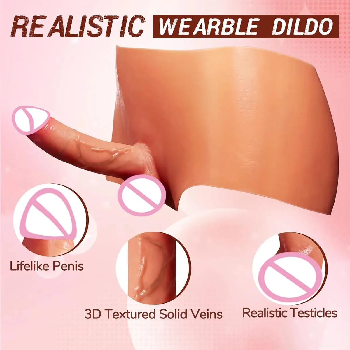 Cinta de arnês para calcinha com vibrador vestível, brinquedo sexual para mulheres adultas, silicone de alta elasticidade, pau grande, estimulador de clitóris, brinquedo lésbico — image 6