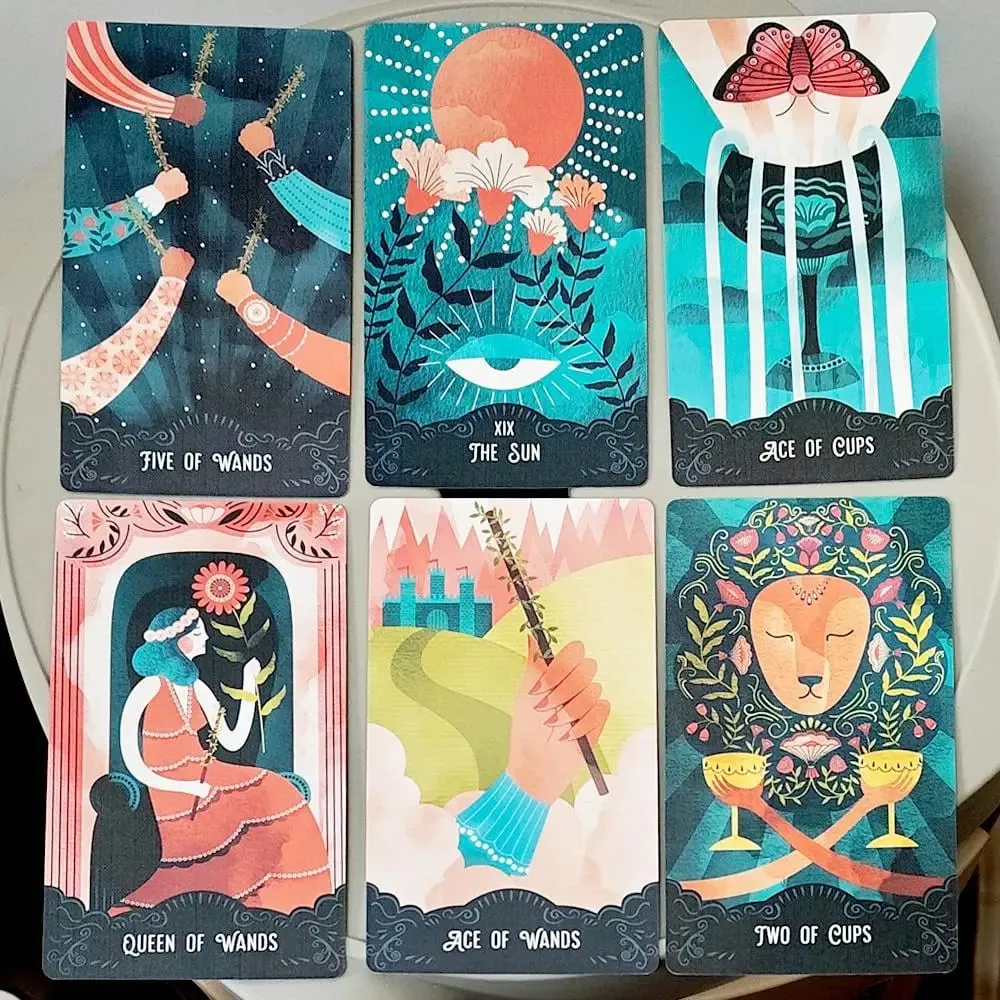 Star Maiden Tarot Destesi 78 Kartlı Deste Estetik Göksel İlahi Tarot Kartları İki Parçalı Sert Kutuda Çift Kabartmalı 12*7cm — image 6