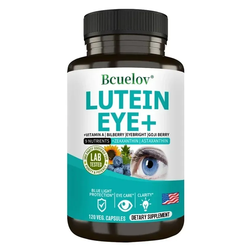 Lutein Supplement Containing Vitamin A Zeaxanthin Astaxanthin and Bilberry Extract To Support Vision Health and Eye Health — image 9