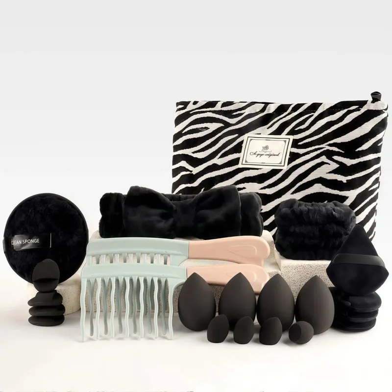 47Pcs Professional Makeup Brushes Set Beauty Tools Kit Portable Travel Cosmetic Bag Puff Toiletry Makeup Accessories Set — image 11