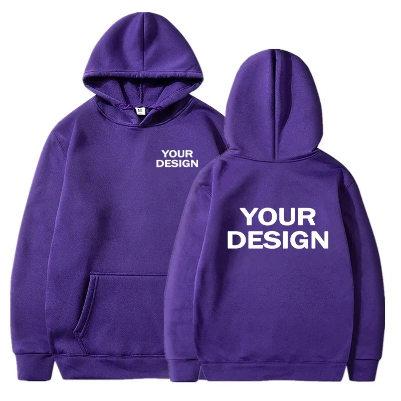 Custom Prints Herr Dam Luvtröjor Lösa fritidskläder Enfärgade Luvtröjor Långärmade Huvtröjor Personlighet Streetwear Sweatshirts — image 12
