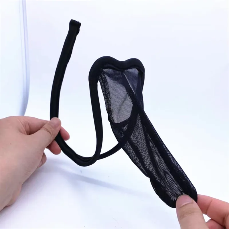 Comfy Fashion Mens Brief C-String Solid Thong Underpants Underwear Bikini Briefs Bulge Pouch Comfortable Lingerie