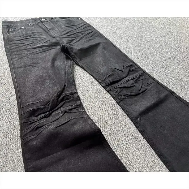 American High Street Vintage Wide-leg Jeans For Men Street Slim Flare Pants — image 3