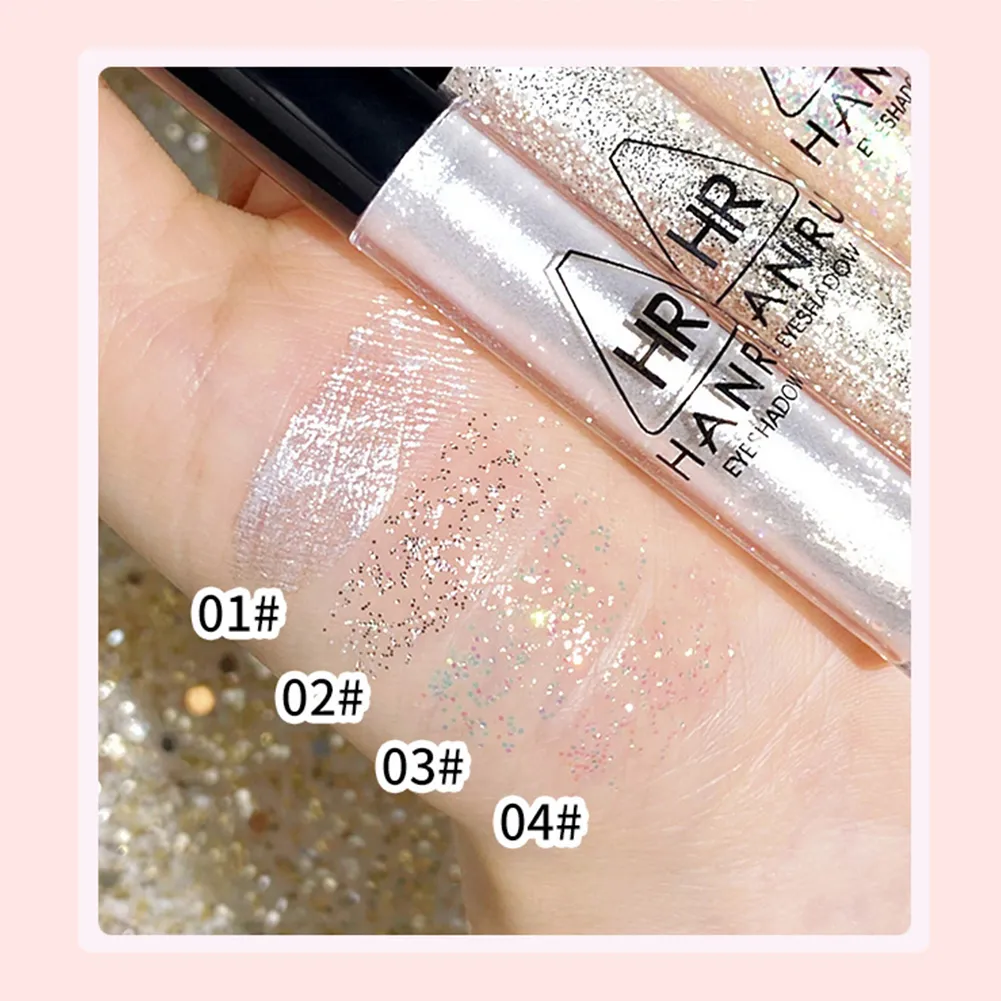 Fard à paupières nacré fin et scintillant, liquide imperméable, maquillage pour les yeux, liquide éclaircissant, fard à paupières nacré, paillettes — image 2