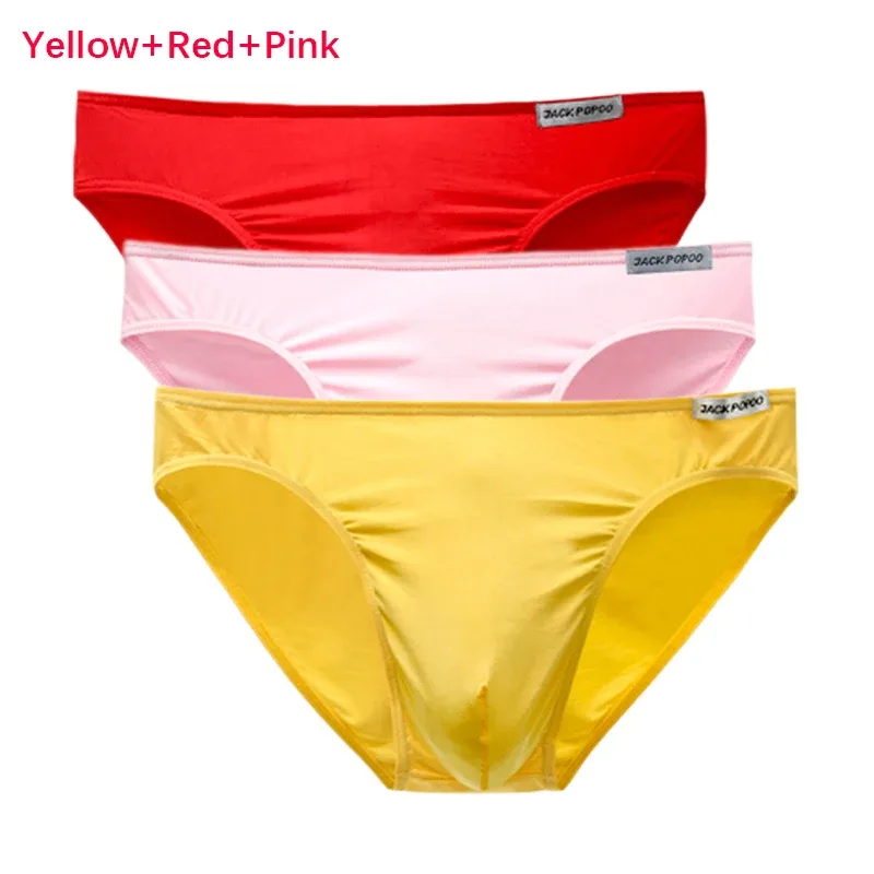 3PCS/Lot Men's Underwear Modal High Quality Soft Briefs Breathable Comfortable Youth Underpants Male Sexy U Bulge Pouch Panties — image 29