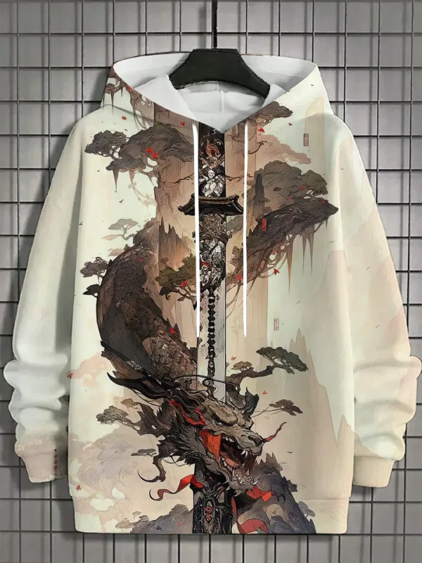 2024 taglagas bagong panlalaking 3D Japanese Samurai print hoodie panlalaki at pambabaeng kaswal na fashion panlalaki hoodie street na pang-itaas na panlalaki — image 13