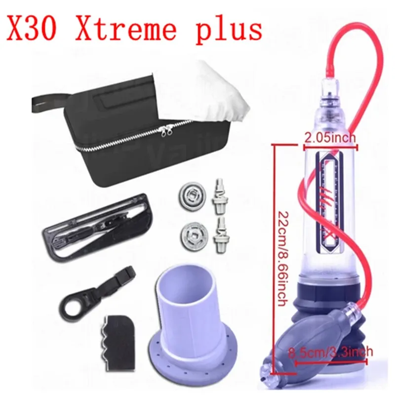 Hydrotherapy X20 X30 X40 Penis Pump Penis Enlargement Enhancer Water Spa Vacuum Pump For Men Penis Extender Sex Toys For Men