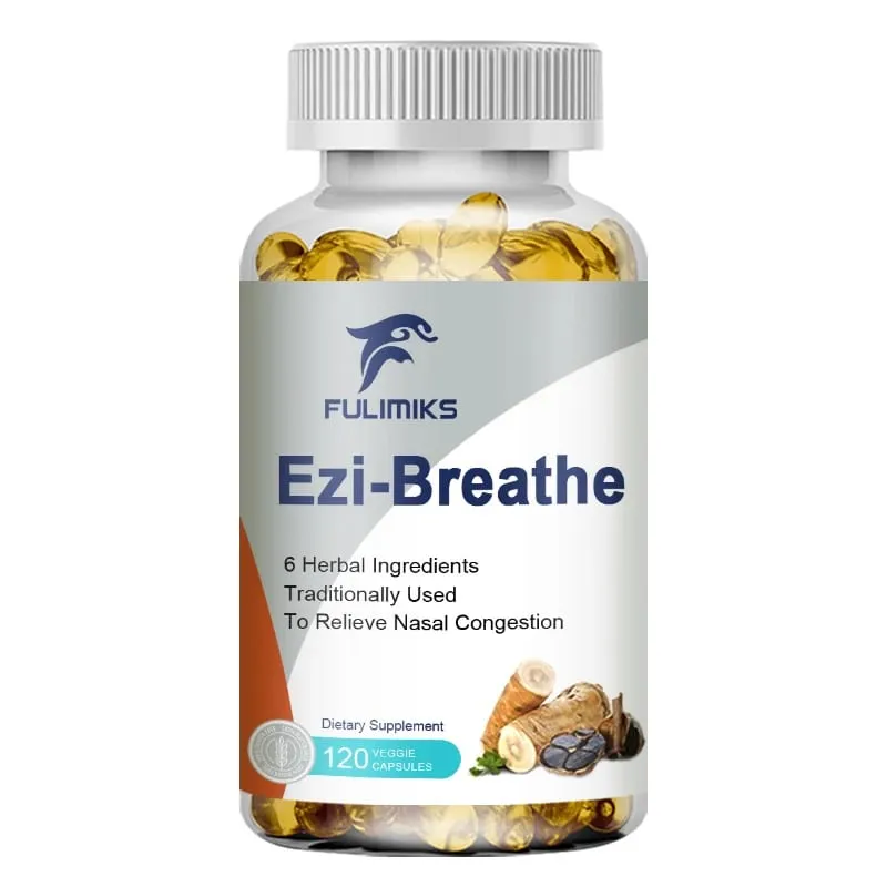 Respiratory & Nasal Health Capsules 6 Herbal Relieves Stuffy Nose Congestion Rhinitis & Supports Breathing Comfort — image 8