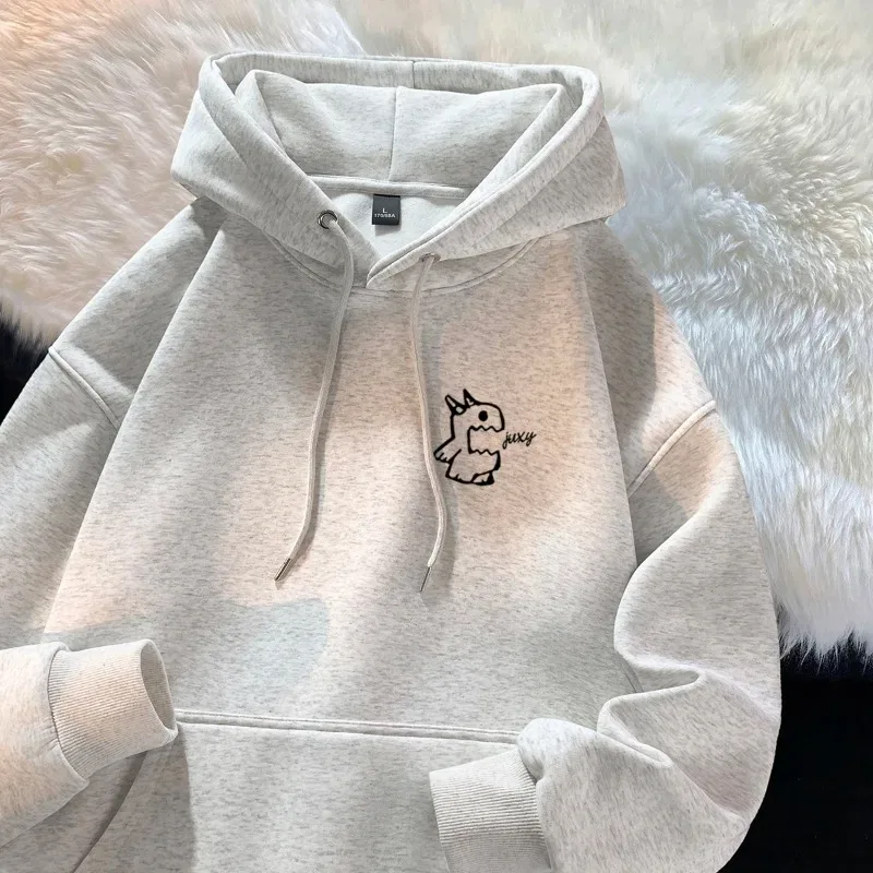 Moletom com capuz masculino primavera outono 2026 marca de moda personalizado monstro impressão top multifuncional casual streetwear — image 3