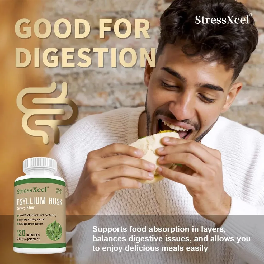 Psyllium Husk - Natural Soluble Fiber Good for Intestinal Health Cleansing Detox Supports Digestive System Health Supplement — image 3