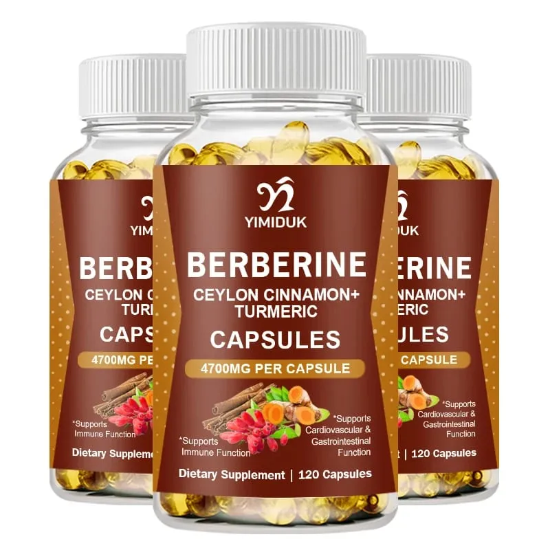 Cápsulas de suplemento de berberina premium apoiam alimentos saudáveis para o sistema imunológico — image 8