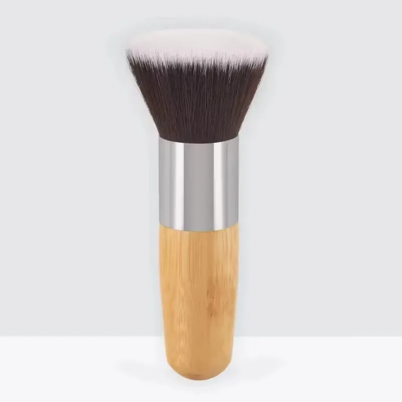 Bamboo Handle Foundation Brush Loose Powder Makeup Brushes Blush Contour Liquid Foundation Cream Professional Face Beauty Tools