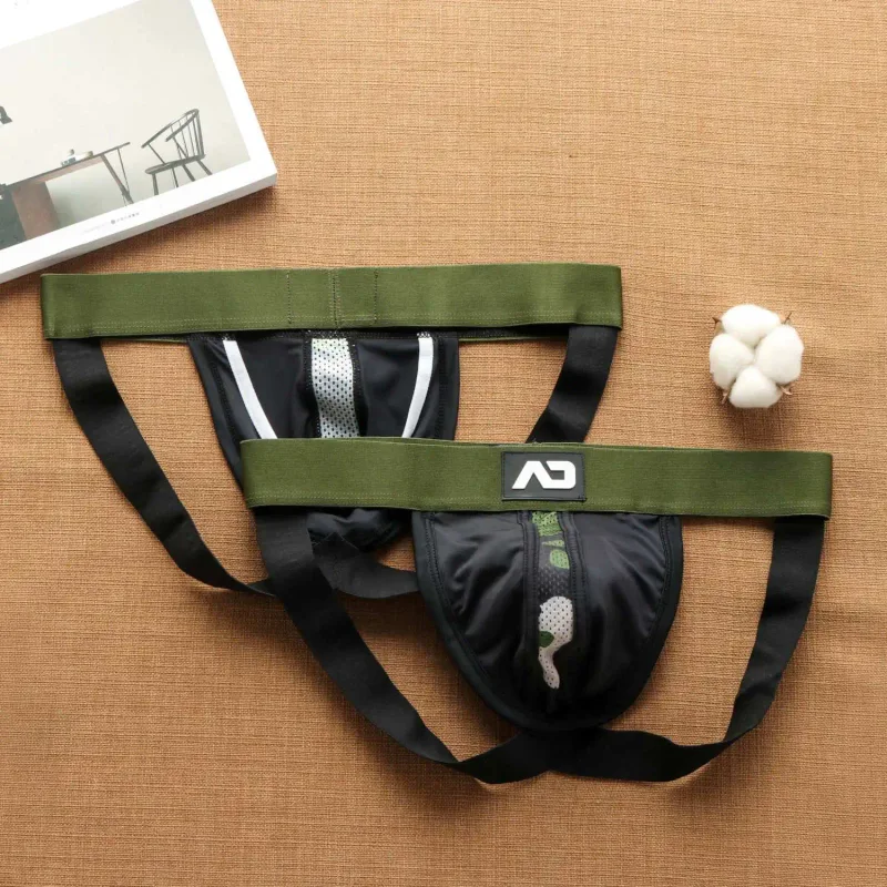 2026New men's personalized ice silk U convex low waist mesh breathable briefs, underwear fashion M388 — image 17