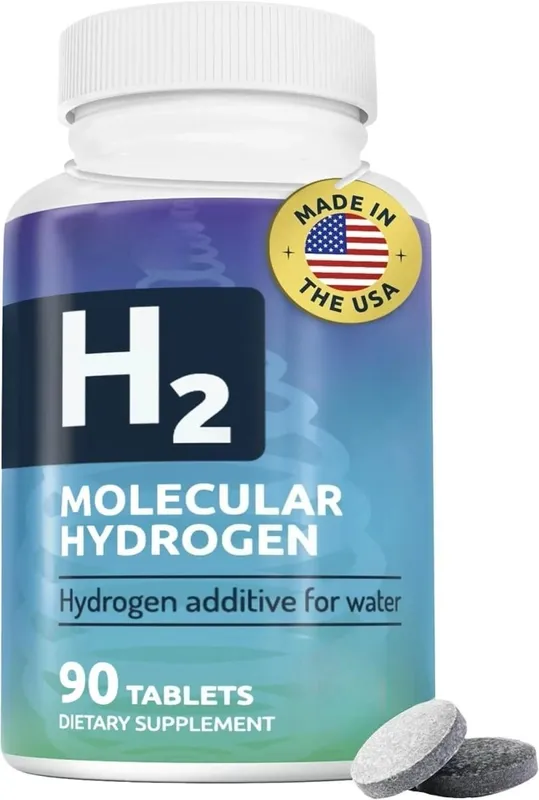 Comprimidos de hidrogênio molecular com magnésio para beber água, relaxamento muscular, energia, metabolismo, suporte para saúde óssea, 90 comprimidos
