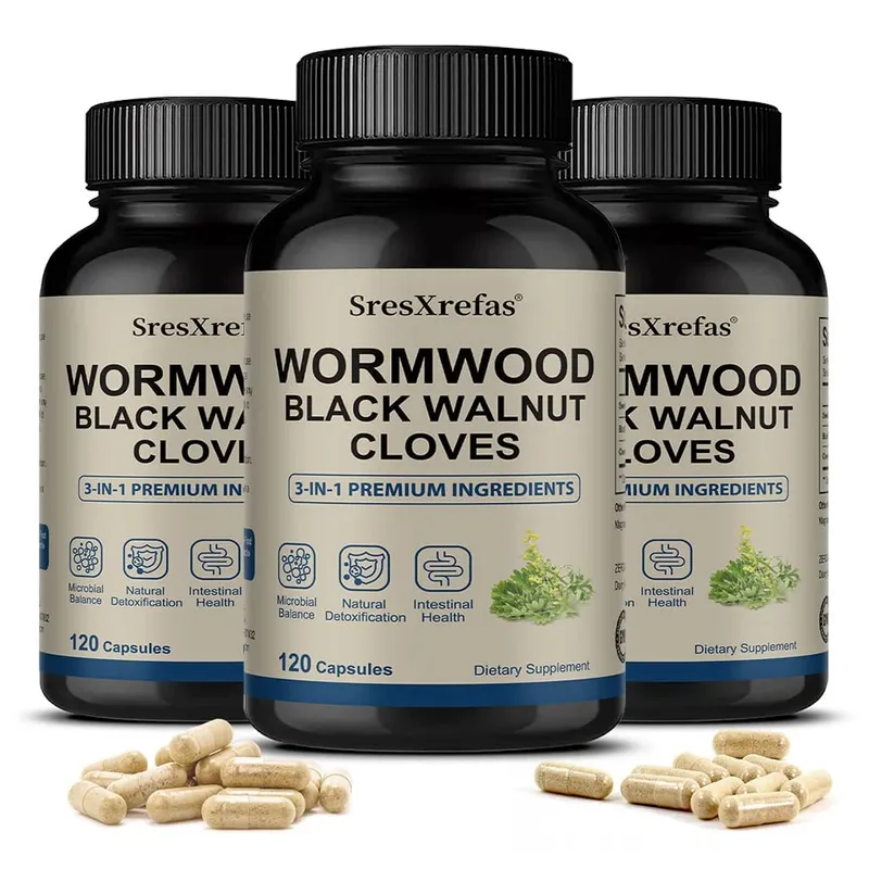 Wormwood Black Walnut Clove Cleanse Extract - 3-in-1 Complex Herbal Supplement for Gut Cleanse Detox and Digestive Well-Being — image 9