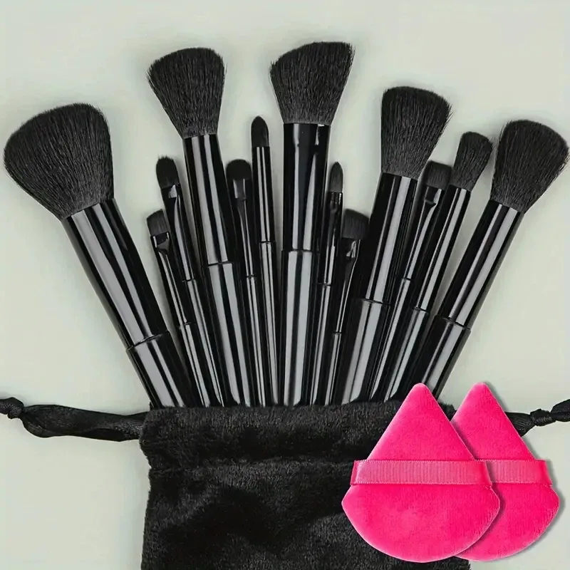 13Pcs Makeup Brushes Tool Set Cosmetic Powder Eye Shadow Foundation Blush Blending Beauty Make Up Brush For Makeup Starters Gift — image 23