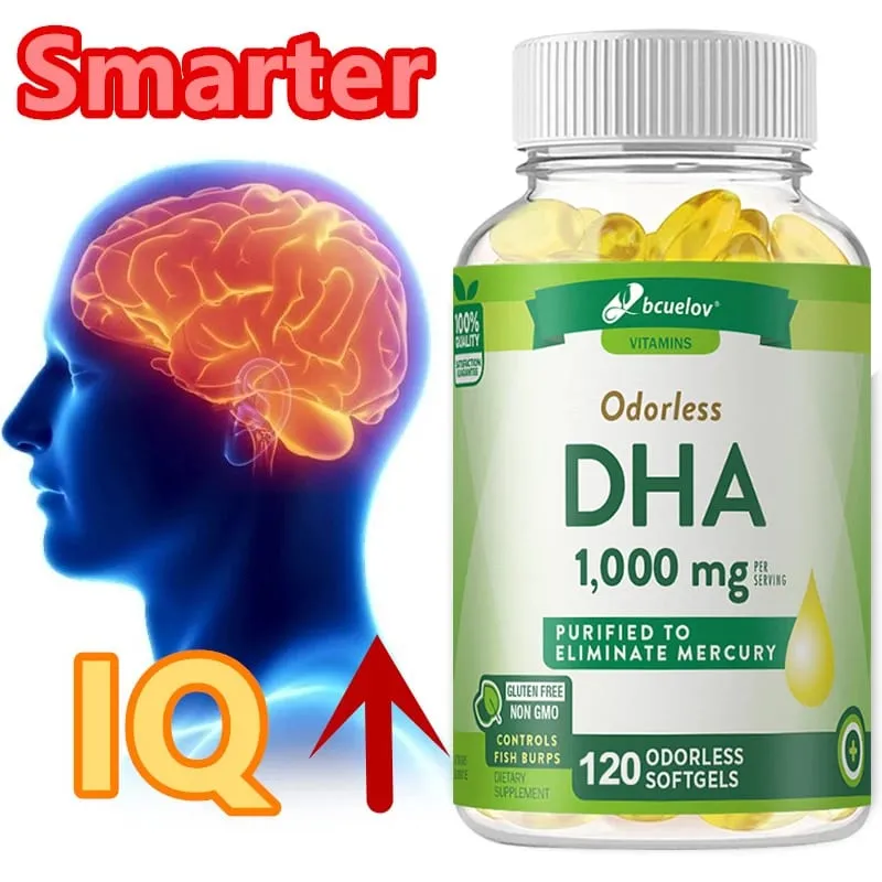 Bcuelov High Potency DHA - Supports Brain Health and Cognitive Function Improves Concentration and Intellectual Thinking — image 3