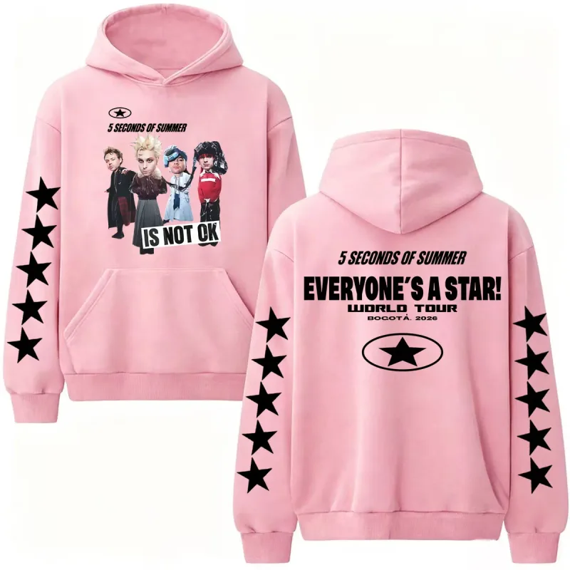 5 Seconds of Summer Everyone's A Star 2026 World Tour Hoodies Men's Clothes Hip Hop Pop Music Sweatshirt Casual Fleece Pullovers — image 11