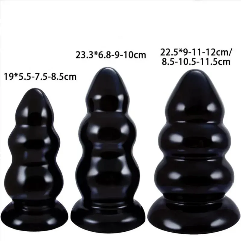 Super enorme anal plug grandes vibradores buttplug ânus expansão massageador de próstata com ventosa brinquedos sexuais para mulheres masturbador — image 2