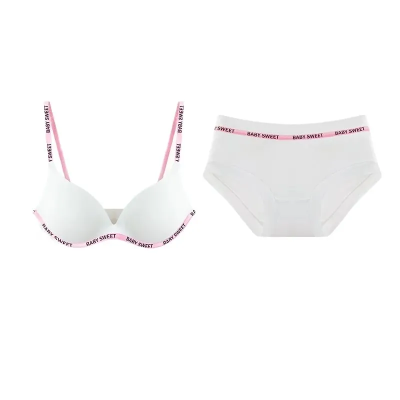 Seamless Wirefree Bra For Young Girls Light Padding Push Up Effect Bralette Set Pure Style Comfort Underwear Teens Lingerie AU — image 5