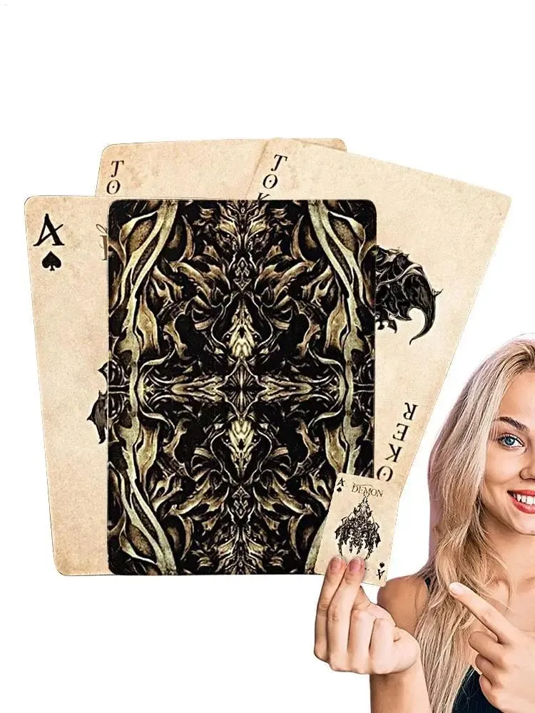 Poker Playing Cards Devil Eyes Playing Poker Table Game Party Game Poker Cards For Family Nights Traveling Camping Friend — image 5