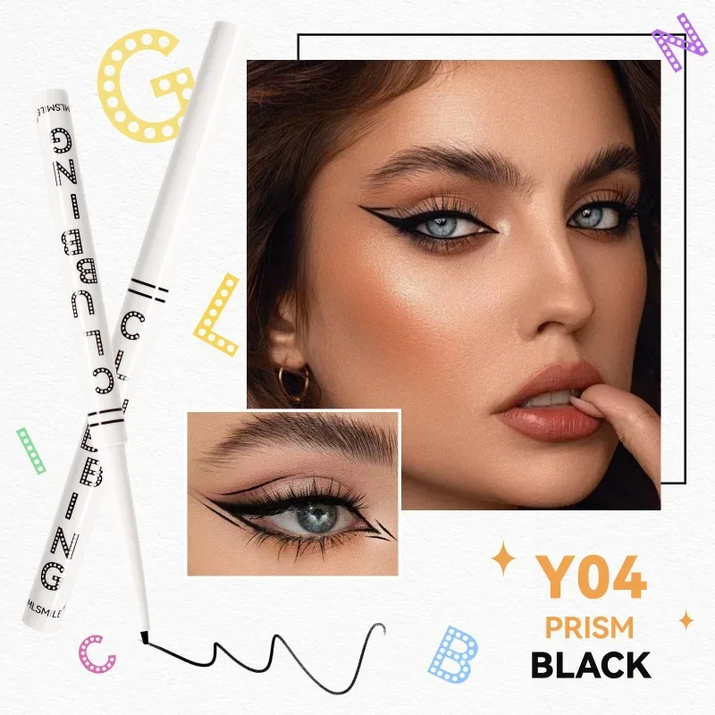 Waterproof Black White Eyeliner Pencils Long-Lasting Smudge-Proof for Bold Eye Makeup Easy Glide Formula Eye Liner Cosmetics — image 10