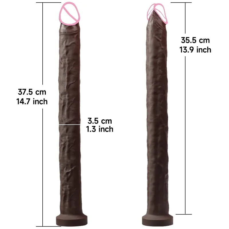 40CM Long Dildo Realistic Snake Shape Single Layer Silicone Big Penis Soft Anal Sex Toy Suction Cup Dick for Women G-spot Orgas — image 12