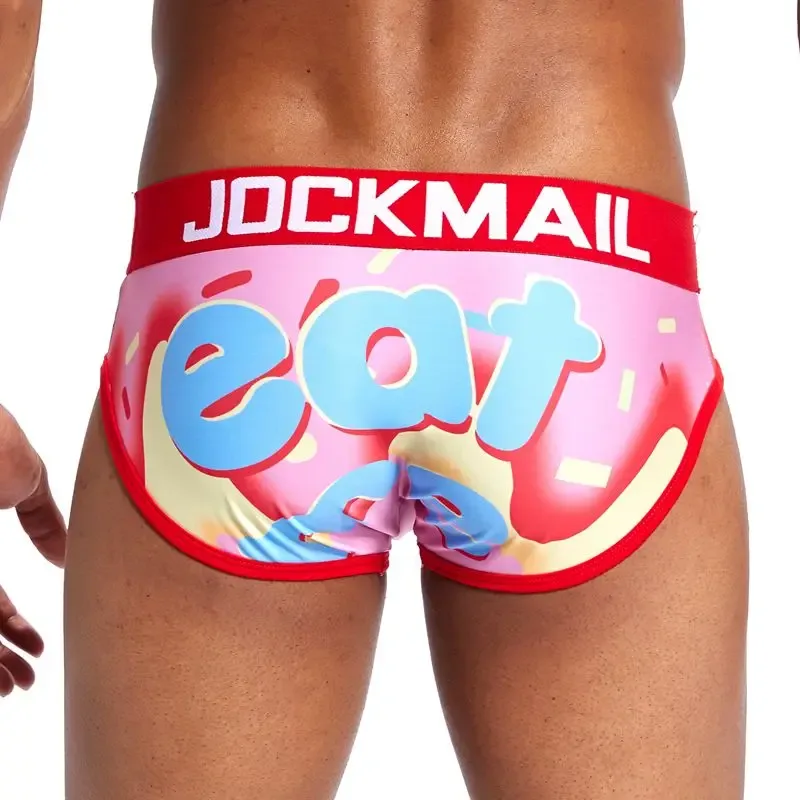 Diversão divertida sexy roupa interior masculina impressão cuecas de seda gelo cueca gay masculino calcinha deslizamento 21 padrão design shorts — image 5