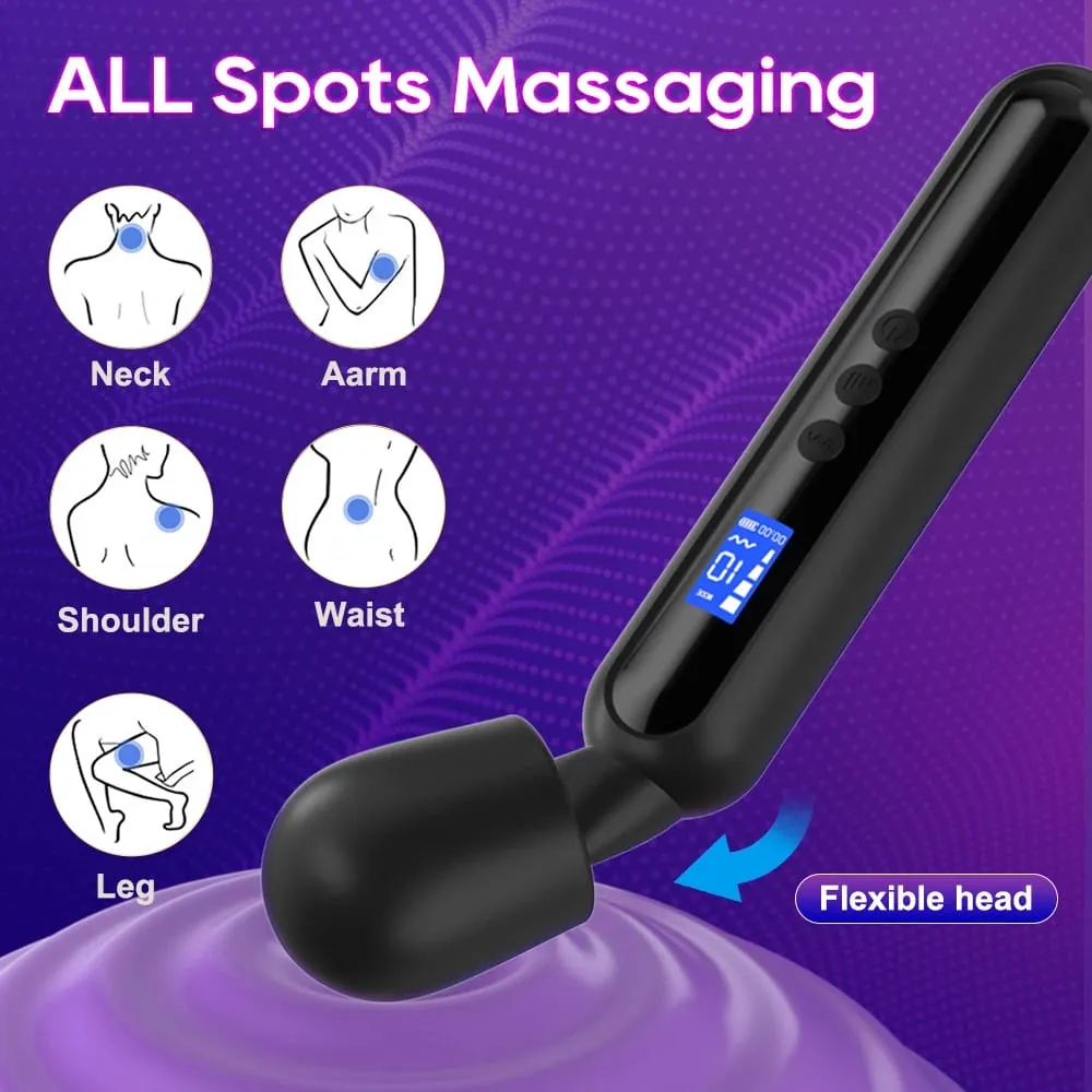 Soft Silicone Massage Wand Multi‑Size & Multi‑Color Optional Waterproof Adjustable Vibration Modes Portable Home Relax Tool