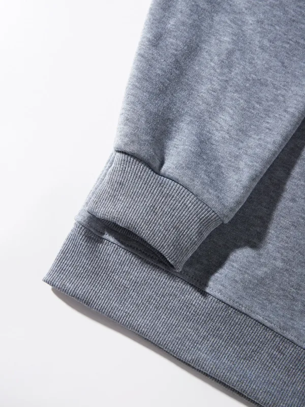 Powerhouse ginásio carta impressão moletom masculino inverno velo quente hoodie coreano solto crewneck pullovers hip hop roupas masculinas — image 25