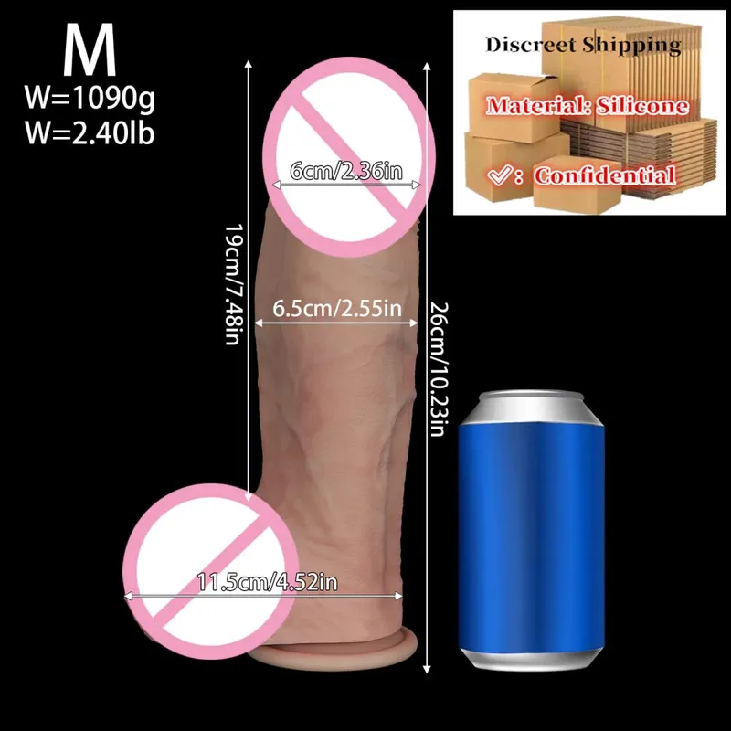 NEW Sex Toys Realistic Soft Silicone Big Dildo Penis G-spot Vaginal Masturbation Suction Cup Dick BDSM Woman Anal Sex Toys 성인용품 — image 8
