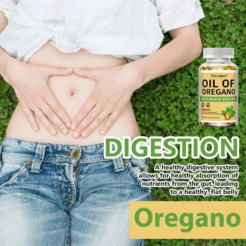 Oil of Oregano with Black Seed Oil 2 in 1 Oregano Supplement for Immune Health Digestive Health Non-GMO — image 4