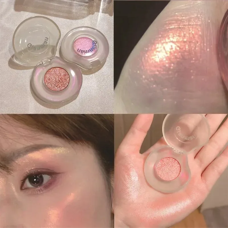Diamond Chameleon Highlighter Contouring Palette Pearl Flash Discoloration Highgloss Sequin Sparkling Gradient Eye Shadow Makeup — image 9