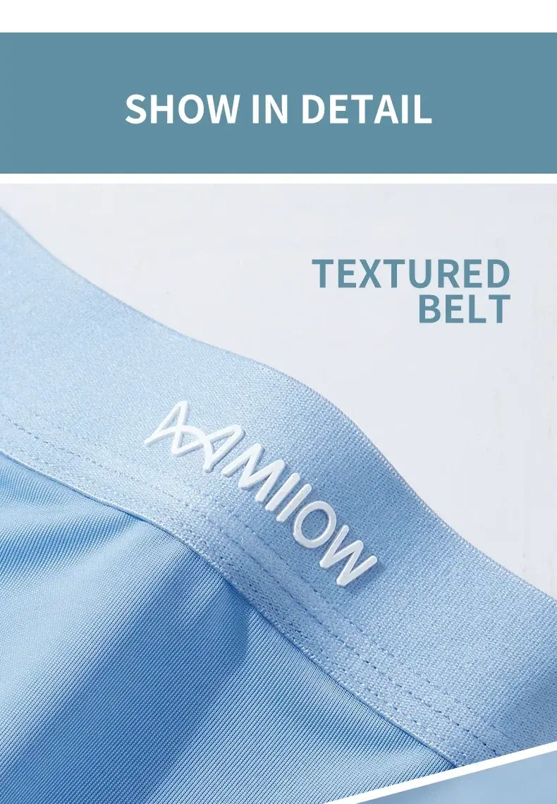 MiiOW 3Pcs Thin Ice Silk Men Boxershorts Graphene Antibacterial Man Underwear Breathable Men's Panties Mens Boxers Briefs Trunks — image 10